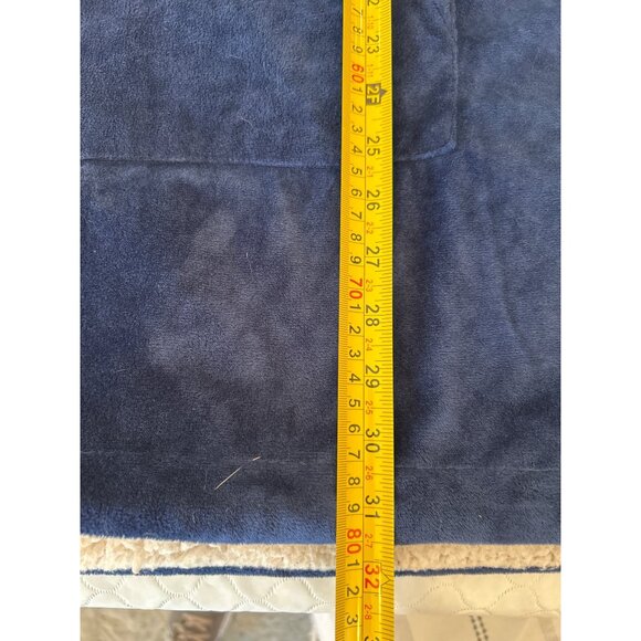 NFL Team Apparel New England Patriots Reversible Sherpa Hoodie Blue Pullover O/S - Picture 10 of 12